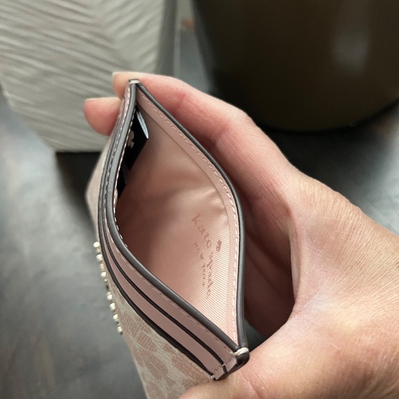 KATE SPADE Spade Flower Small Slim Card Holder NWT - Picture 4 of 9